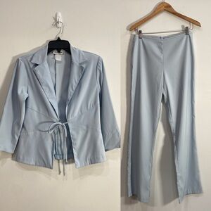 Vintage Y2K‎ Wrapper Blazer & Pant Set Small?